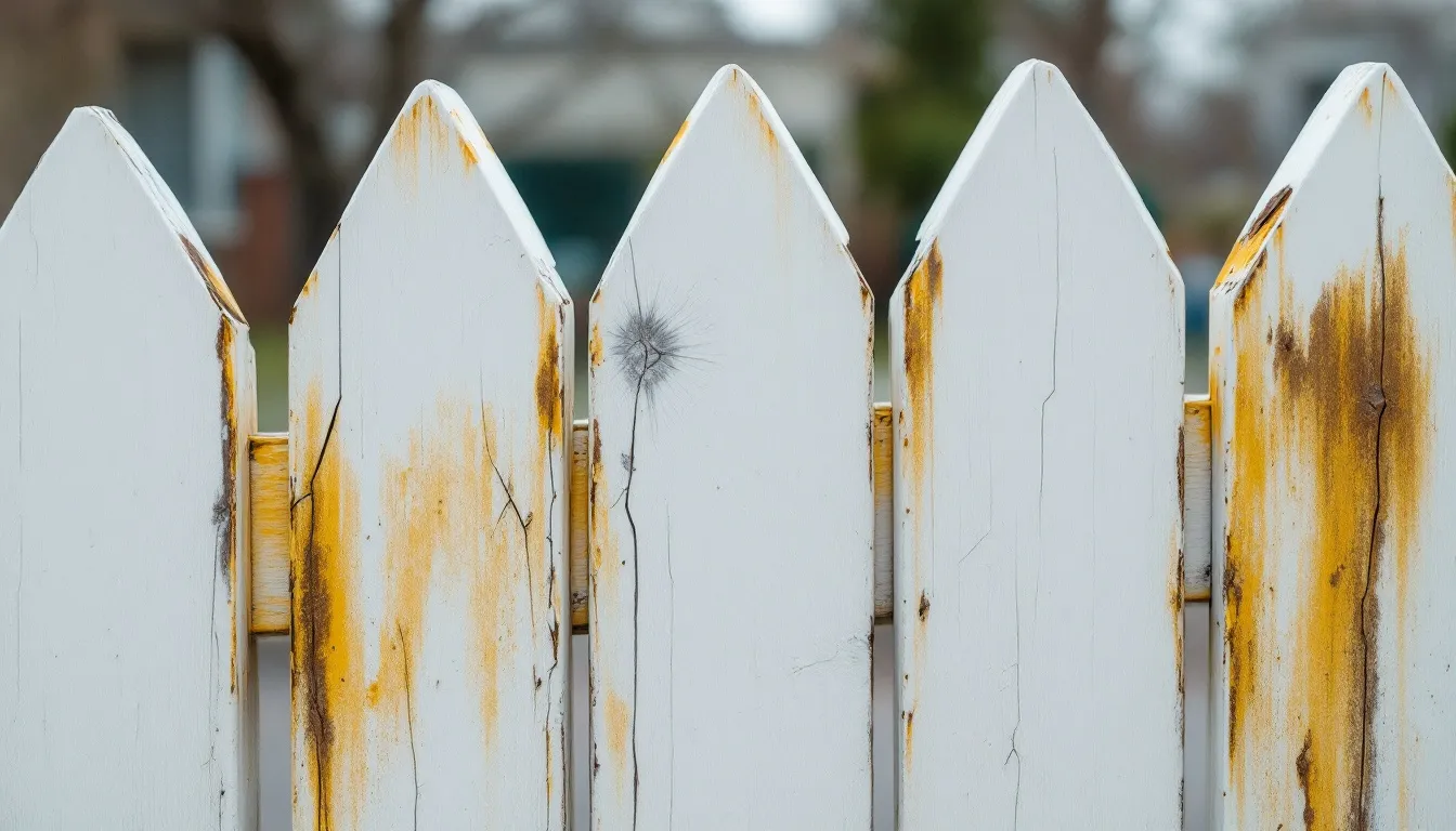 Vinyl Fence Fading and Cracking